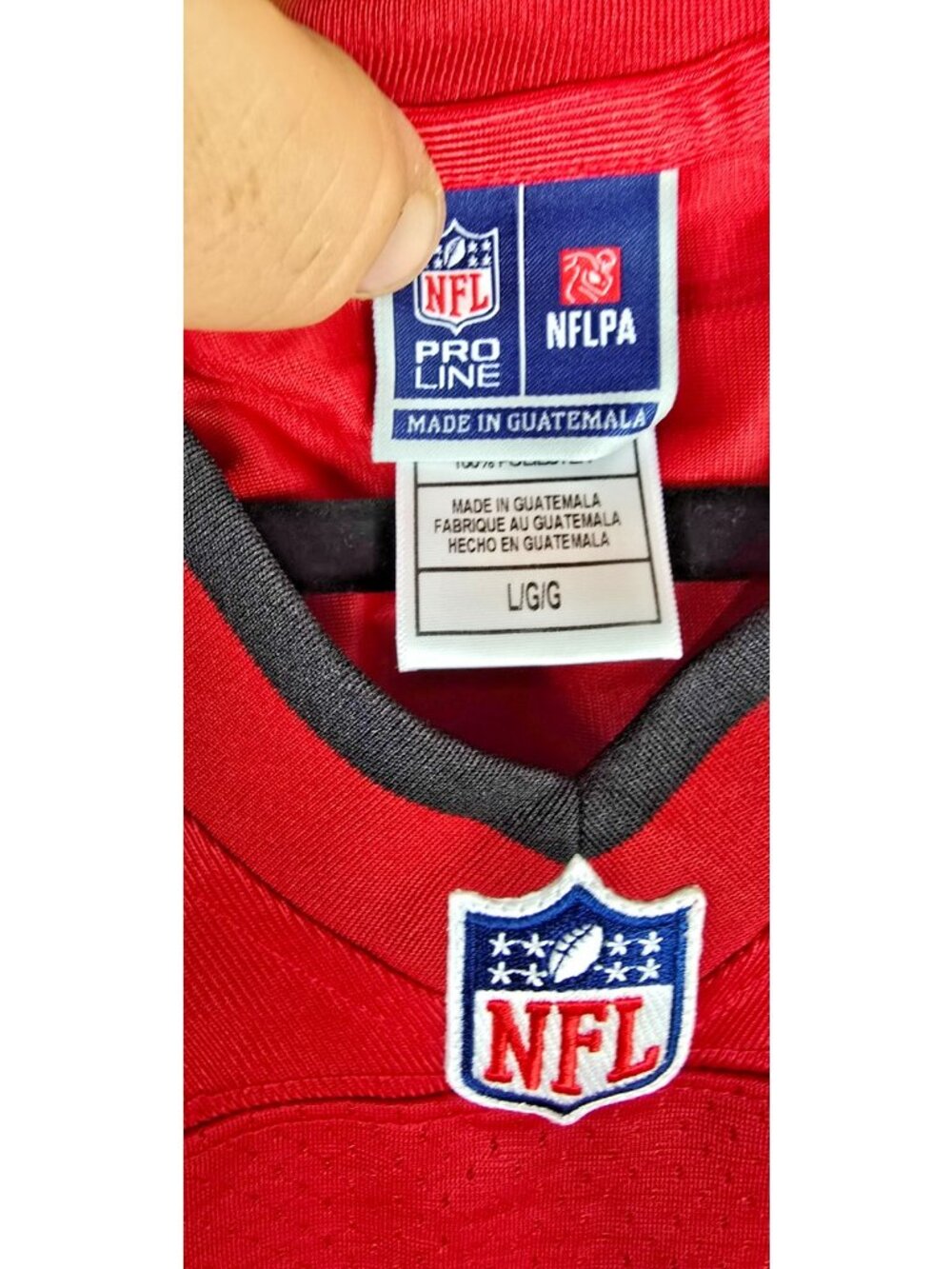 TB Buccaneers- Men's NFL Pro Line Blank Football Jersey NEW w/ Tags Large - Picture 3 of 4